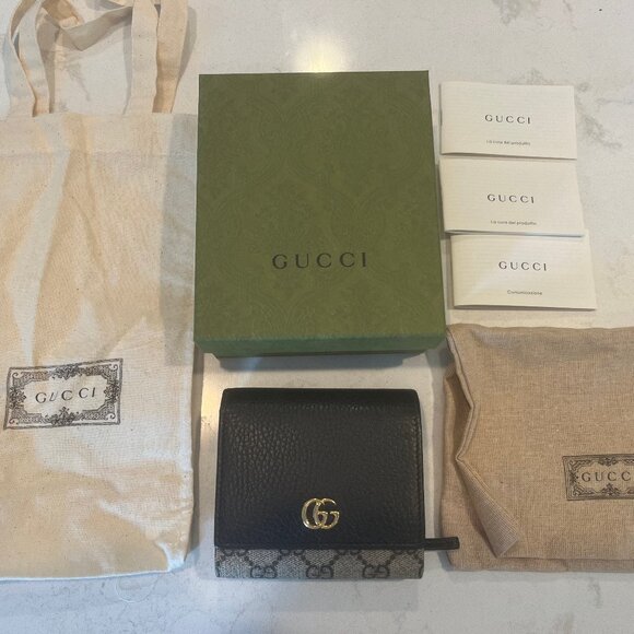 GG Marmont bi-color medium wallet - Picture 1 of 9